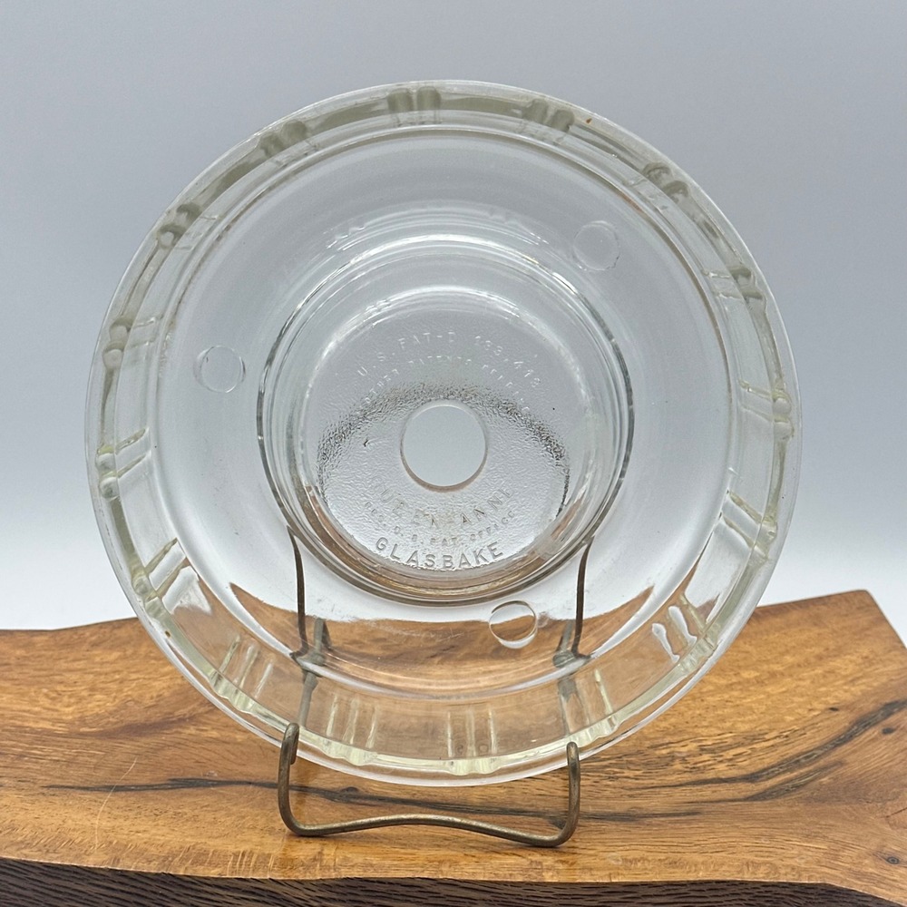 Queen Anne Glass Bake US Patent D-133,413 Jello Mold Baking Mold 1942